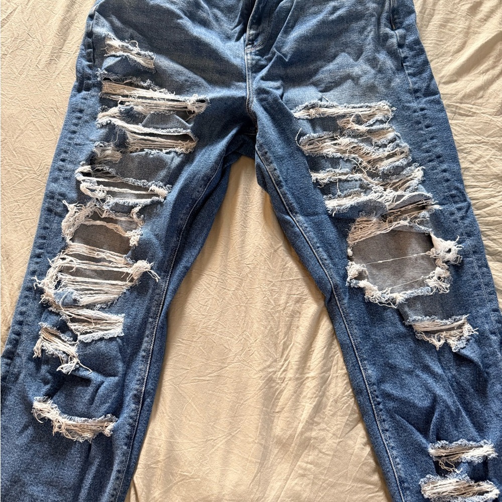 American Eagle Outfitters Distressed Mom Jeans